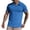 Blue1, variant on Men's Slim Fit Henley Neck Tight Blouse Pure Color Short Sleeve for Outdoor Workout and Casual Wear Black M