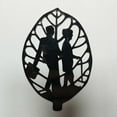 thumbnail image 3 of Weloille Mother's Day Decorative Leaves Souvenirs Black Wrought Iron Ornaments Gifts (Black), 3 of 5