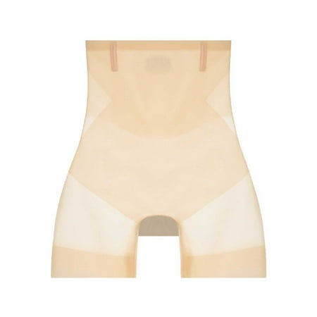 YOTMKGDO Shorts for Women  Tummy Control Underwear  Ultra Slim Hip Lift Panties for Women Summer High Waist Seamless Ice Silk (Beige  L)