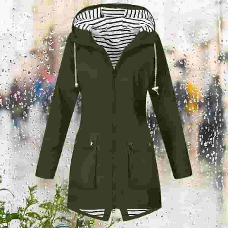 Hooded Jackets Plus Size Lined Raincoat Cllios Fleece Lined Rain