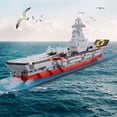 thumbnail image 2 of Set de bloques de construcción Geniteen Aircraft Carrier 1300 piezas, 2 of 8