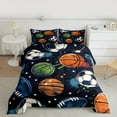 thumbnail image 2 of Castle Fairy Teens Volleyball Soccer Football 2Pcs Bedding Comforter Set,Sport Gamer Twin Comforter Sets,Graffiti Splash Breathable Bedding Set,Lightweight Room Decor, 2 of 8