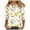 Multicolor Plus Size Blouse for Women_d, variant on CYMMPU Flower Printed 3/4 Sleeve Summer Trendy Shirts Loose Fit Spring Tops Blouses for Women Dressy Casual Tunic Tops Round Neck Lightweight Basic Tees Multicolor XXXXXL