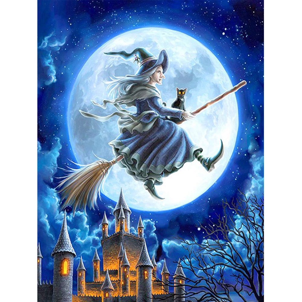 Halloween Diamond Painting Kits DIY 5D Full Round Drill Rhinestone