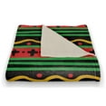 thumbnail image 3 of Creative Products Kwanzaa Tribal Pattern 50 x 60 Coral Fleece Blanket, 3 of 3