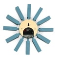 thumbnail image 4 of LeisureMod Vdara Modern Design Block Silent Non-Ticking Wall Clock in Blue, 4 of 5