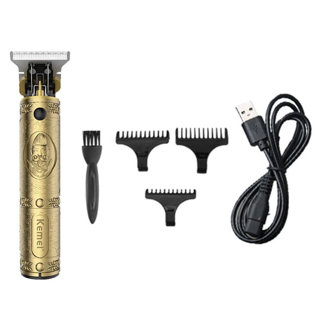 Cortadora de cabello eléctrica T , cortadora de cabello profesional para hombres, recargable por USB y tiempo de trabajo prolongado, co Baoblaze recortadora de podadoras portátil para hombres
