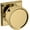 Lifetime Polished Brass, variant on Baldwin K009.Pass K009 Passage Door Knob Set - Brass