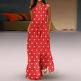thumbnail image 1 of Robes pour Femmes Mode Femmes Décontractées Col en V Imprimé Robes Été Sans Manches Robe Chandail Boîte de Nuit Robes pour Femmes 2023 en Liquidation, 1 of 5