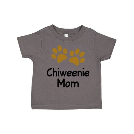 

Inktastic Chiweenie Mom Paw Print Gift Toddler Toddler Girl T-Shirt