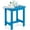 Bright Blue, variant on Y&M Outdoor Side Table, HIPS Adirondack Small Single Table, Waterproof Square Outside Table, Balcony Modern End Tables for Patio, Pool, Beach, Porch, Deck, Indoor or Outdoor Use (Brown, 2 Pack)