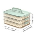 thumbnail image 2 of Riforla Dumpling Cookies Container Multilayer Food Storage Container with Lid Transparent Stackable Dumpling Plastic Seal for Kitchen and Refrigerator Food Storage Multicolour, 2 of 3