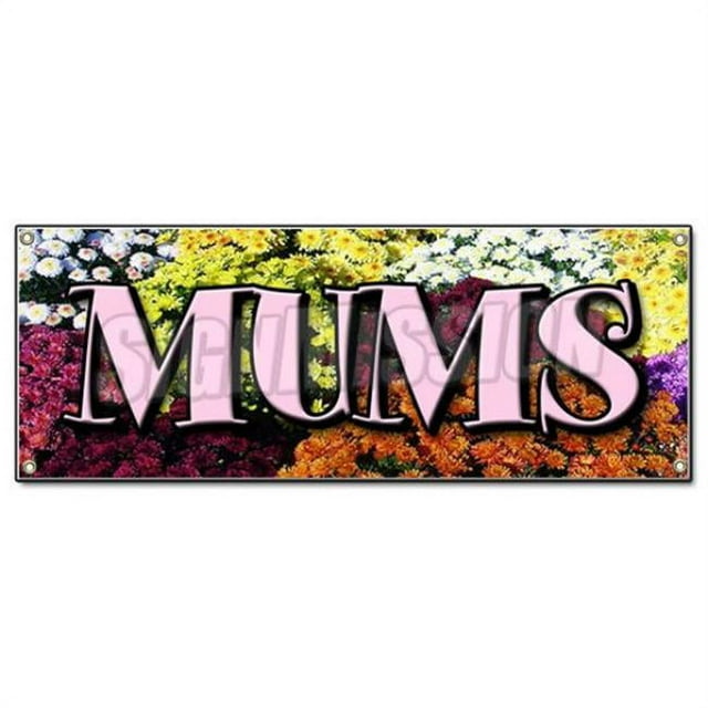 SignMission B-Mums Bannière Maman - Fleuriste Boutique Plantes Roses Fournitures de Jardin