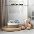 thumbnail image 4 of Cotton Rope Basket Woven Large Capacity Bedroom Multifunction Rope Woven Blanket Basket With Handle For Laundry Toy Organizing Desktop Cosmetic Storage Box, 4 of 8