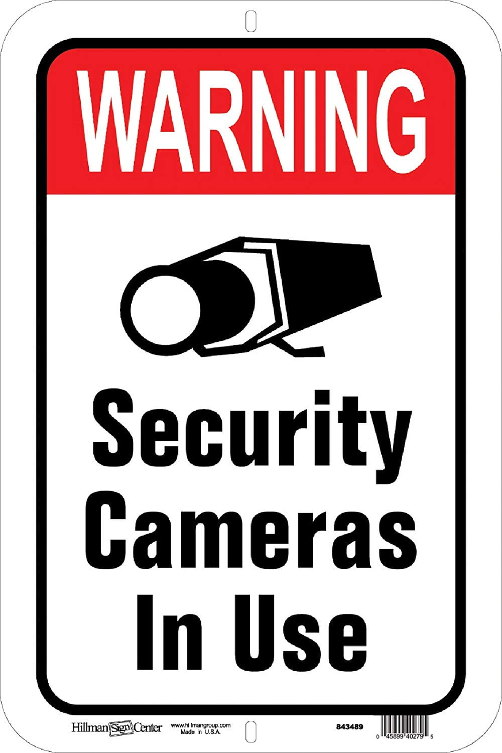 Security Camera In Use Sign Printable
