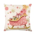 thumbnail image 5 of Fundas de Almohada TANGJMXG 4 Piezas Navideñas Rosas 18 x 18 Pulgadas, 5 of 5