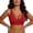#15Red, variant on ByworldtasicNo Boundaries Womens Seamless Wireless V Neck Bra Wide Fixed Strap Invisible Smooth Bra Everyday T-Shirt Comfort Bralette