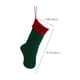 thumbnail image 3 of Fiudx Ofertas relámpago Calcetines navideños de punto a juego de colores rojo y verde para colgar en la puerta, en la pared, para ventana, chimenea, bolsa de regalo navideña con cordón, 3 of 6