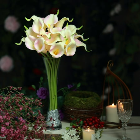 - BalsaCircle 20 pcs 14-Inch tall Poly Foam Calla Lily Flowers with Single Stems Home Wedding Party Event Arrangements Centerpieces