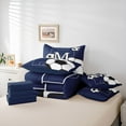 thumbnail image 6 of Castle Fairy Initial Alphabet M Boy Bedding Comforter Set 7pcs,Soccer Gamer Queen Bedding Sets Super Cozy,Sport Theme Queen Sheet Sets,Breathable Home Decor,Reversible, 6 of 8