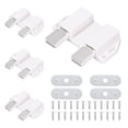 thumbnail image 1 of Uxcell 4Pack Pestillos Magnéticos Táctiles, Presione para Abrir Pestillos de Liberación Táctil por Presión para Puertas de Armarios y Closets, Blanco, 1 of 1