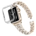 thumbnail image 4 of For Apple Watch Series 3/2/1 42mm Rhinestone Decor Watchband Strap + PC Protective Watch Case, 4 of 5