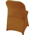 thumbnail image 2 of Spandex Folding Chair Cover for Wedding Party Dining Banquet Event Spandex Dining Room Chair Covers Stretch golden, 2 of 5