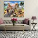 thumbnail image 3 of Cuadros Decorativos Kit de pintura por números DIY animales felices lienzo arte al óleo cuadro decoración del hogar Sywqhk Nuevos Originales, 3 of 9