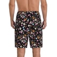 thumbnail image 2 of Balery Daisies Flowers Men's Cotton Knit Pajama Shorts Waistband & Pockets,Short Pajama Pants-4X-Large, 2 of 8