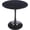 Marbled White, variant on LeisureMod Bristol 35" Wide Round Dining Table Bivel Design MDF Wood Top and Black Stainless Steel Pedestal Base Accent Table Mid-Century Café Table, Kitchen Dining Room Furniture (White Marble)