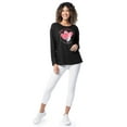 thumbnail image 2 of Valentine's Day Women’s Graphic Tee with Long Sleeves from Way To Celebrate, Sizes S to XXXL, 2 of 9