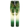 thumbnail image 4 of Domuza St Patricks Day Pajama Pants for Men Shamrock Clover Drawstring Elastic Waist Home Trousers Soft Relaxed Fit Lounge Sleep Pants with Pockets Fluorescent Green L, 4 of 5