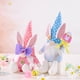 thumbnail image 4 of PinkEaster Bunny Gnome Elfo de peluche Decoraciones hechas a mano Sin rostro para muñeca Conejo escandinavo Tomte Home Table Ornament esquí esquí Gafas de esquí, 4 of 5
