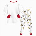 thumbnail image 5 of Boys Pajamas Fall Winter Boys Pajamas Set Long Sleeve Sleepwear White with Red Trim Yellow Digger Print Sleepwear 2 Piece Pajama Set for Big Boys 2-9 Years, 5 of 7