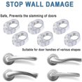 thumbnail image 3 of Door Knob Wall Shield, Transparent Small Soft Wall Protector, 6pcs, 3 of 4