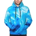 thumbnail image 5 of Bingfone Blue Shell Men'S Drawstring Hoodie Long Sleeve Pocket Sweatshirts-Small, 5 of 9