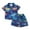 Blue, variant on Conairie Clothing Set Two Piece for Boy Collar Short Sleeve Button Down Shirt and Shorts Kids Cute Floral Print Classic Basic Outfit Set with Pocket Blue 2-3 Y