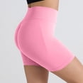 thumbnail image 2 of Women's High Waisted Seamless Biker Shorts Butt Lift Stretchy Workout Shorts, 2 of 6