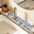 thumbnail image 2 of Yayeee Faucet Mat for Kitchen Sink 14.7" Diatomite Long Splash Guard Pad, Snowy Winter, 2 Pack, 2 of 7