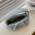 thumbnail image 3 of Bolso Axila Y2K Hugtrwg Monedero Plisado de Cuero PU suave con cierre, 3 of 9