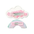 Glitter Cloud & Rainbow Hair Snap Clips, 2 Count
