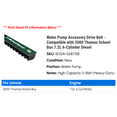 thumbnail image 2 of Water Pump Accessory Drive Belt - Compatible with 2000 Thomas School Bus 7.2L 6-Cylinder Diesel, 2 of 2