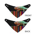 Gaeub Chameleon Panther On Colored Pencils Dog Bandana，Adjustable Dog