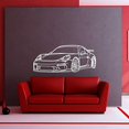 thumbnail image 2 of LaModaHome 911 GT3 Model 991 Front Angle Metal Silhouette Wall Art, 2 of 5