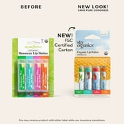 Sky Organics Organic Lip Balm with Beeswax to Moisturize Lips, Assorted Flavors, 4 Pack