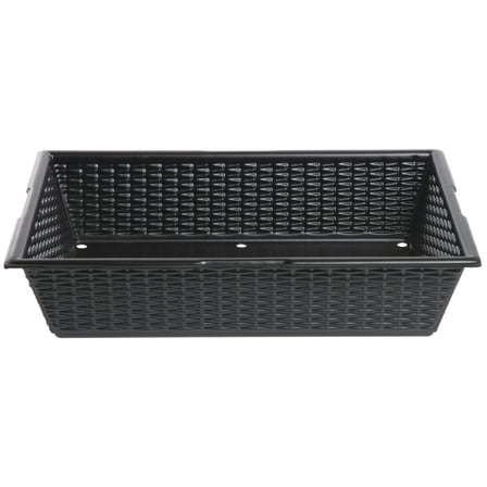 HUBERT® Black Produce Tray - 16"L x 12"W x 3 1/2"H