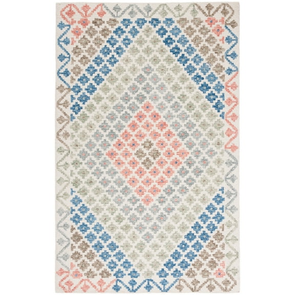 SAFAVIEH Metro Joselyn Floral Area Rug, Ivory/Blue, 4' x 6'