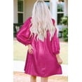 thumbnail image 5 of U.Vomade 'Flamboyant Leopard Mini Dress - Bold Red Collar, Trendy Babydoll', 5 of 8