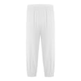 thumbnail image 2 of Zaldita Boys Girls Elastic Harem Bloomer Pants Pull-on Trousers Loose Jogger Leggings White 6-7, 2 of 4