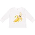 thumbnail image 3 of Inktastic Happy Banana Boys or Girls Long Sleeve Toddler T-Shirt, 3 of 5